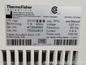 Thermo Fisher Scientific AccuSpin Micro 17R Laboratory Centrifuge