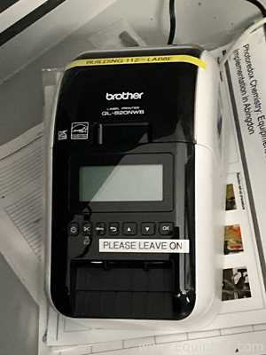 Lot of 2 Off Brother Industries QL-820NWB Adhesive Label Printers