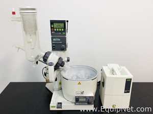 Buchi R-200 Evaporator With Vacuum Pump V-700 And Vac V-500 Diaphragm Vacuum Pump