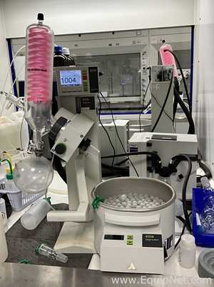 Buchi Labortechnik AG R-100 Evaporator With B-100 Heating Bath V-300 Vacuum Pump and I-100 Interface