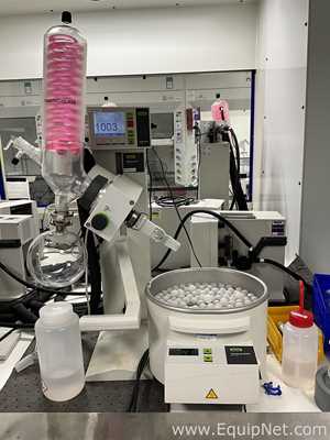 Buchi Labortechnik AG R-100 Evaporator With B-100 Heating Bath V-300 Vacuum Pump and I-100 Interface