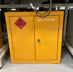 Custom Made Flammable Double Door Undercounter Storage Cabinet