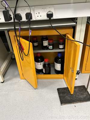 Custom Made Flammable Double Door Undercounter Storage Cabinet