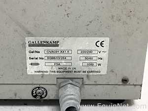 Gallenkamp OVA031.XX1.5 Laboratory Vacuum Oven with Edwards ELab2 Vacuum Pump
