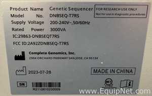 Sequenciador OTHER Complete Genomics DL-T7RS / CGZTRON-LITE