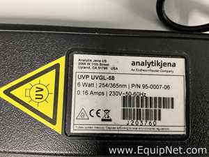 Analytik Jena UVP UVGL-58 Handheld UV Lamp With UVP Chromato-Vue Cabinet