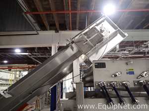 Stainless Steel Inclined Conveyor with Hopper 13-13.1