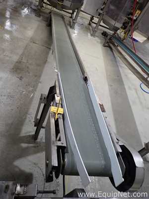 Lot of 2 188X12 Inclined Belt Conveyors  30-22,23