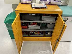 Custom Made Flammable Double Door Undercounter Storage Cabinet