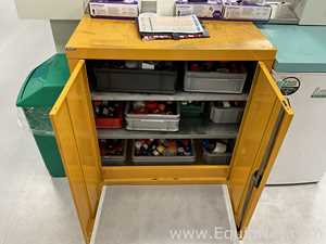 Custom Made Flammable Double Door Undercounter Storage Cabinet