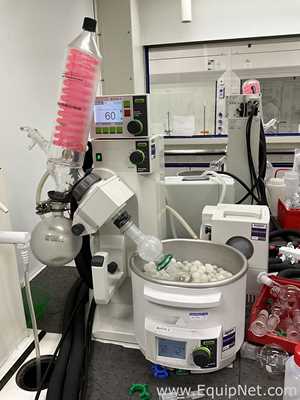 Buchi Labortechnik AG R-210 Evaporator With B-491 Heating Bath V-300 Vacuum Pump and V-850 Interface