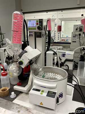 Buchi Labortechnik AG R-100 Evaporator With B-100 Heating Bath V-300 Vacuum Pump and V-850 Interface