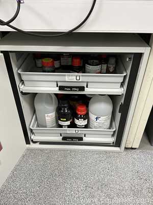 Línea de Gabinete de Almacenamiento de Inflamables Asecos Requisitos de aire  KGS