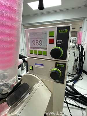 Buchi R-210 Evaporator with B-491 Heating Bath, V-700 Vacuum Pump and F-305 Recirculating Chiller -R