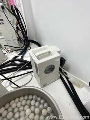 Buchi R-210 Evaporator with B-491 Heating Bath, V-700 Vacuum Pump and F-305 Recirculating Chiller -R