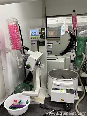 Buchi Labortechnik AG R-100 Evaporator With B-100 Heating Bath V-300 Vacuum Pump and V-850 Interface