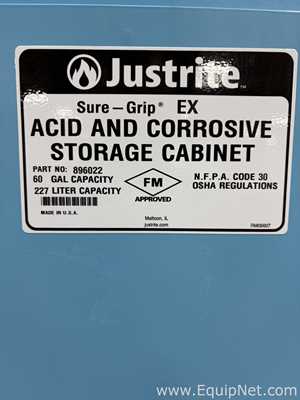 JustRite 896022 Sure-Grip EX 60 Gallon Acid and Corrosive Storage Cabinet