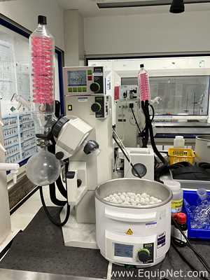 Buchi Labortechnik AG R-210 Evaporator With B-491 Heating Bath V-700 Vacuum Pump and V-850 Interface