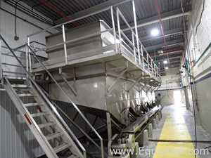 Group of 5 Stainless Steel Square Bins 09-13