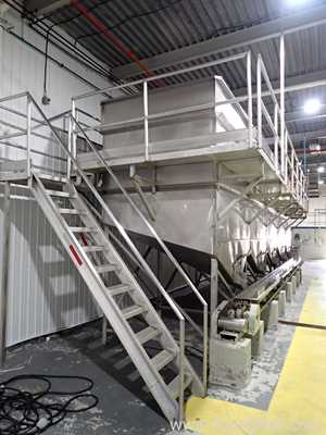 Group of 5 Stainless Steel Square Bins 09-13