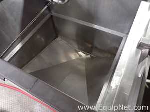 Group of 5 Stainless Steel Square Bins 09-13