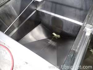 Group of 5 Stainless Steel Square Bins 09-13