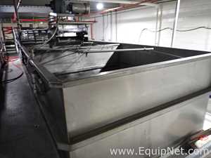 Group of 5 Stainless Steel Square Bins 09-13