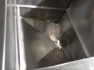 Group of 5 Stainless Steel Square Bins 09-13