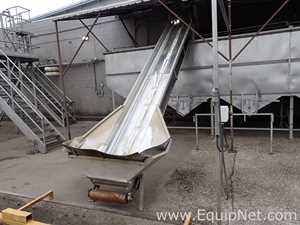 Lot of 2 Stainless Steel Elevator Conveyors 09-01,02