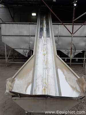 Lot of 2 Stainless Steel Elevator Conveyors 09-01,02