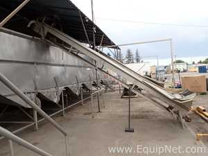 Lot of 2 Stainless Steel Elevator Conveyors 09-01,02