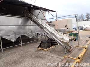 Lot of 2 Stainless Steel Elevator Conveyors 09-01,02