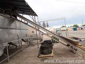 Lot of 2 Stainless Steel Elevator Conveyors 09-01,02