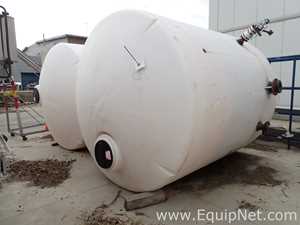 Lot of 2 Polyethylene Approx 6000 Gallon Tanks