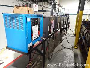 Lot of 9 48-Volt Forklift Battery Chargers- 72-14