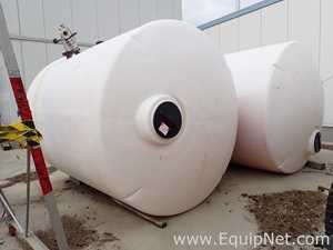 Lot of 2 Polyethylene Approx 6000 Gallon Tanks