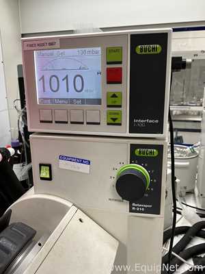 Buchi Labortechnik AG R-210 Evaporator With B-491 Heating Bath V-700 Vacuum Pump and I-100 Interface