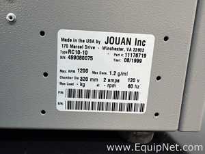 Centrífuga para Laboratórios Jouan RC10-10