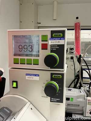 Buchi Labortechnik AG R-210 Evaporator With B-491 Heating Bath V-700 Vacuum Pump and V-850 Interface