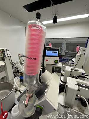 Buchi R-100 Rotary Evaporator with B-100 Heating Bath, V-300 Vacuum Pump and F-314 Recirc Chiller