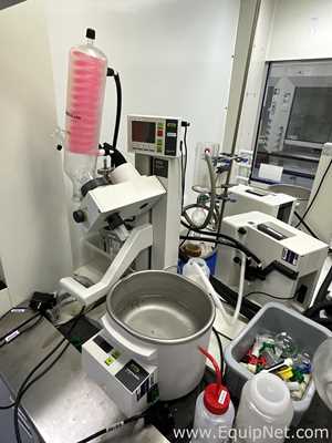 Buchi R-100 Rotary Evaporator with B-100 Heating Bath, V-300 Vacuum Pump and Edwards Vacuum Pump