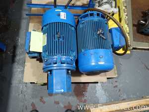 Lot of 4 50-HP VP Electric Motors with Wilden Diaphragm Pump