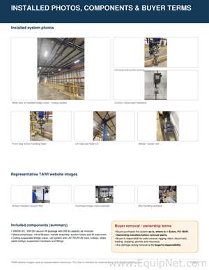 Tawi VM230-G3   VM120 Material Handling