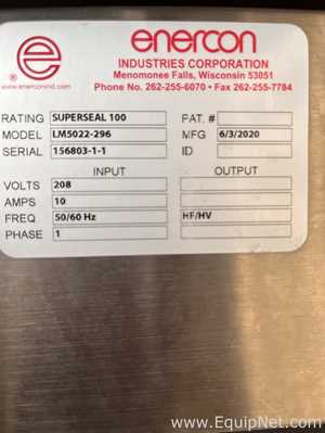 Seladora por Indução Enercon Industries Superseal 100