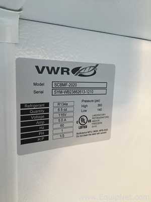 VWR SCBMF-2020 Upright Freezer