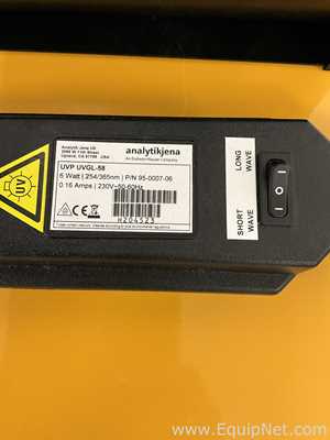 Analytic Jena UVP UVGL-58 Handheld UV Lamp With Chromato Vue Cabinet