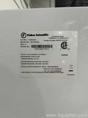 Fisher Scientific 18LCEEFSA Refrigerator and Freezer