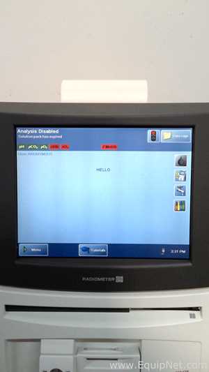 Radiometer ABL80 FLEX CO-OX Blood Gas Analyzer