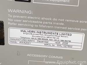 Analisador Malvern Instruments Inc. 2000