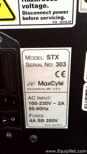 Analizador Maxcyte STX